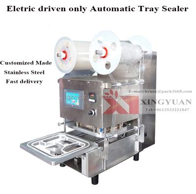 China Electric Driven Automatic Plastic Beverage Cup Sealing Machine Customized Made for sale