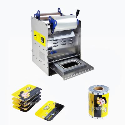 China Manual Beverage Pressure Food Tray / Box / Bowl Sealing Machine / Manual Tray Sealer Machine for sale