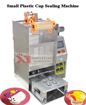 China Automatic Beverage Table Top Pudding Cup Sealing Machine / Sealer Machine for sale