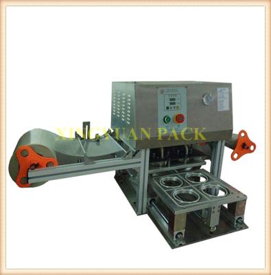 China Beverage cup sealing machine / automatic lucid food sealer 115mm / 95mm LD802A for sale