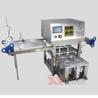 China Full Automatic Beverage Table Top Paper Cup Sealer / Sealing Machine Food Grade for sale