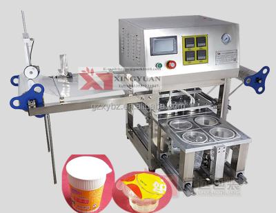 China beverage automatic plastic cup top sealing machine/cup sealer machine LD802B for sale