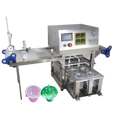 China Automatic Plastic Beverage Cups Sealing Machine 4 in 1 for sale