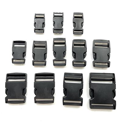 China Chinese Factory Custom Plastic Dual Adjustable Military Logo Unstuck Side Release Buckle For Backpack for sale