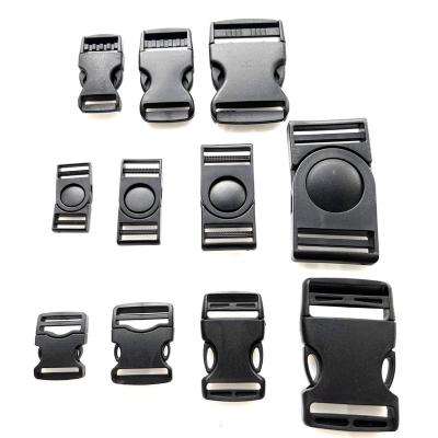 China Front Center Release Buckles Quick Durable Plastic Side Release Plastic Buckle For Luggage Strap for sale