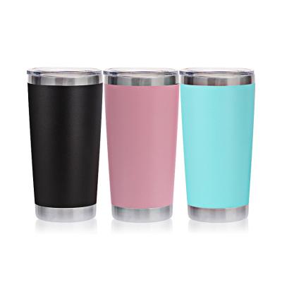 China Sustainable Wholesale Stainless Steel Double Wall Vacuum Insulated 20 Oz Tumbler With Straw for sale