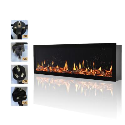 China 3D Flame Pit Flame Electric Fireplace TV 1200W Modern Humidifier High Quality RC Led Electric Fireplace for sale