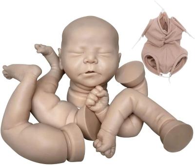 China DNG Viable Baby Toy Full Body Silicone 3d Bebe Painted Reborn Doll Kits for sale