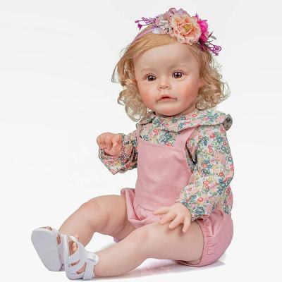 China Realistas 100% Realistic DNG bebes bambole de beb full body silicone newborn baby dolls maddy reborn viable girl barato de silicon 55cm for sale