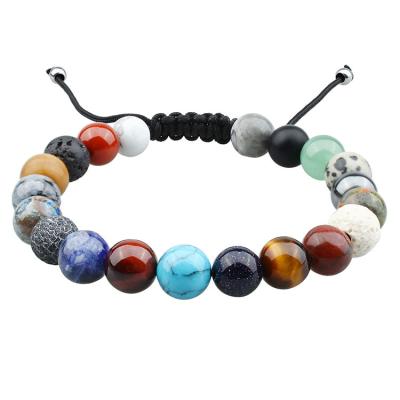 China BOHEMIA Multicolor Bohemian Style Beads Natural Stone Bracelet for Meditation or Spiritual Jewelry for sale