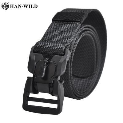 China HAN High Strength WILD Tactical Belt Webbing Stretch Military Nylon Belt For Men 5 PCS Military Belt Outdoor Activities 3.8*120cm 1PCS/OPP for sale