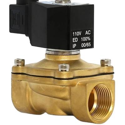 China General Normal End DC 24V Two Way Two Way Brass Solenoid Valve for sale