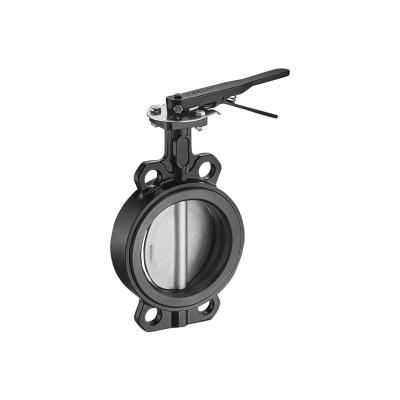 China General Lightweight Manual Aluminum Wafer Type Butterfly Valve for sale