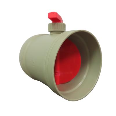 China General manual PVC plastic damper/pneumatic actuator/electric actuator pp for sale