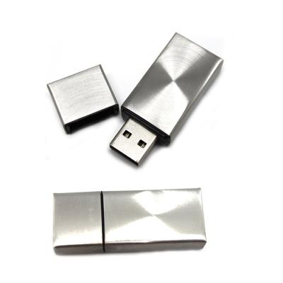 China Promotion Gifts High Quality Silver Stainless Metal USB Flash Drives 4GB for sale