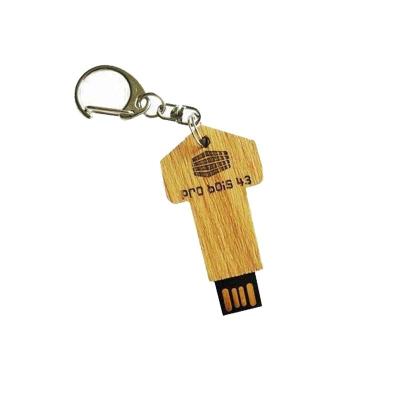 China Customized Wooden Thumb Drive, Factory Direct Wood Key Shape USB Flash Drive for sale