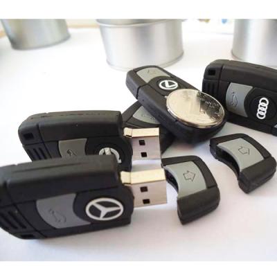 China Car Key Customized USB Flash Drive, 16GB Soft PVC USB Memory Stick for sale