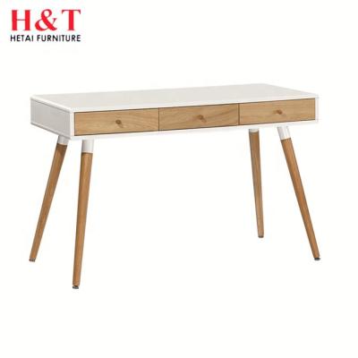 China Design (Height)Adjustable Wooden Office Work Desk With Oak Legs Modern Desk for sale