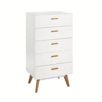 China Hot Sale Chest MDF Cabinet Morden Modern Design 5 Drawer For Living Room Furniture for sale