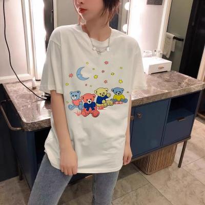 China Anti-wrinkle New style luxury T-shirt designer t shirt famous brands for women wholesale for sale