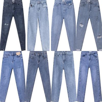 China Breathable Winter new temperament Korean version casual high waist casual jeans for sale