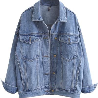 China Breathable Spring and Autumn wholesale live source lily brand discount tail goods women's denim coat  jacket jeans for sale