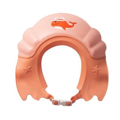 China SANITAIRE Children's Adjustable Waterproof Shampoo Bathing Silicone Hats Baby Shower Caps Kids Adjustable Shower Cap for sale