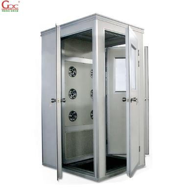 China Hotels Stainless Steel Clean Room Large Cargo Air Shower With Automatic Door for sale