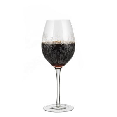 China BRIEF Italian Wine Blown Customized Crystal Wine Glass With Hand Style Red Wine Glass Goblet Glass Decal for sale