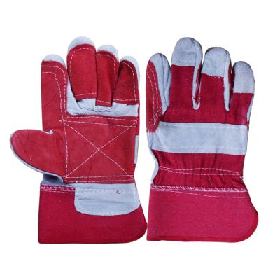 China Rigger High Quality Leather Work Gloves Safety Work Working Gloves For Hand Protection Grip With Reinforcement At Palm And Fingers for sale