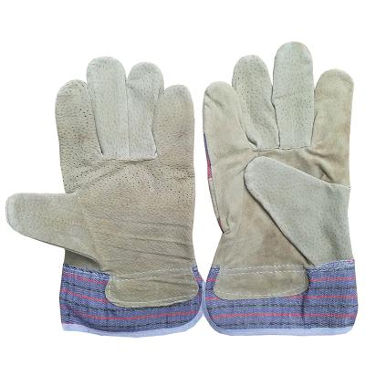 China Rigger Economic Pig Split Working Gloves Safety Leather Working Gloves For Hand Protection for sale