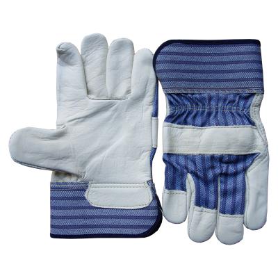 China Rig Hot Sale Industry Safety Work Gloves Rigger Soft And Durable Grain Cowhide Protection Construction for sale