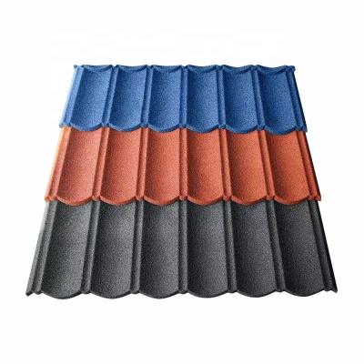 China Building construction hardware color stone coated metal roof tiles aluzinc roofing sheets in Nigeria roof tile for villa building for sale