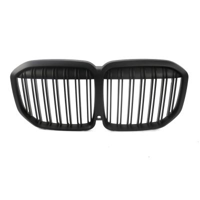 China Matte Black G07 ABS Dual Line Car Front Grille Car Front Bumper For BMW X7 for sale