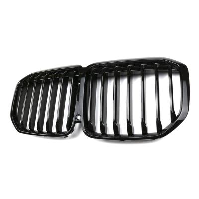 China Gloss Black Single Line ABS Car Front Grille Car Front Bumper ABS For BMW X7 for sale