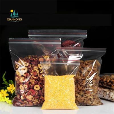 China Aseptic Hot Sale High Quality Durable Kitchen Snack Bag Freezer Bag Zipper Lock PE Plastic Ziplock Bags For Food for sale