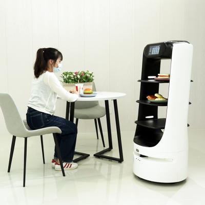 China restaurant & Hotel supplies brand new artificial intelligent delivery guiding robot for restaurant food delivery service intelligent robot for restaurant for sale