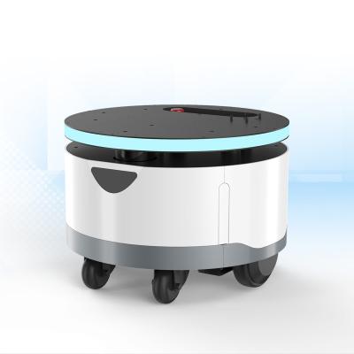 China restaurant & Cheap Hotel Supplies Factory Price Rubber Wheeled Electric 4wd Autonomous Charging Roller Tracked AGV Robot for sale