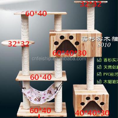 China 2016 Sustainable Newest Designed Luxurious Wooden Cat Tree for sale