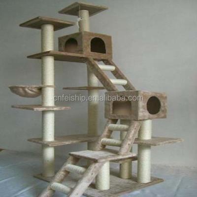 China Sustainable Luxurious Assembled Sisal Cat Tree for sale