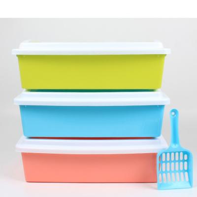 China Sustainable Professional Manufacturer Good Quality Plastic Disposable Cat Litter Box for sale