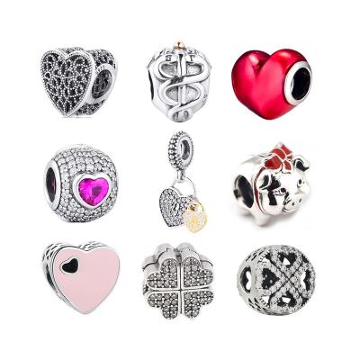 China FASHIONABLE 2016 Valentine's Day Collection Charms Fits For Pan Bracelets Love Locks Petals Love Life Saver Charm Beads for sale