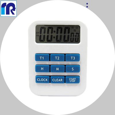 China Sustainable 3 Channel Group Digital Timer with Clock (100h) / Hour Count Down and Timer for sale