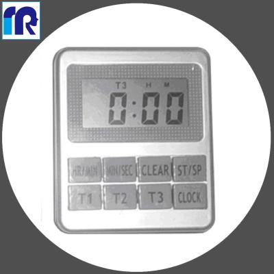 China Viable Kitchen Timer 3 Digital Timer Groups With Clock Novelty Kitchen Timers for sale