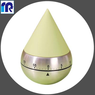 China Durable Metal Mechanical Water Timer Twist Type Drop / Mechanical Kitchen Timer for sale