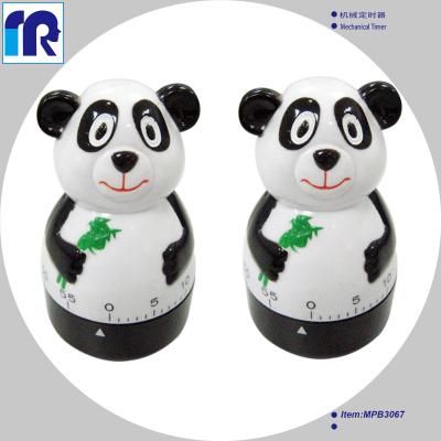 China Panda Shapel Viable Standard Timer Cartoon Mechanical Countdown 60min Timer for sale