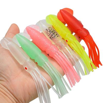 China ABS Plastic 12cm Luminous Soft Squid 10g Fishing Lures for sale