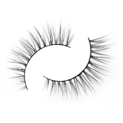 China Wipsy Chemical Fiber Full Volume Eyelash Material Chemical Natural Individual False Mink Eyelash for sale