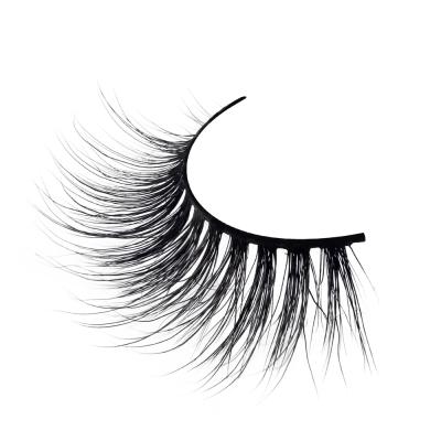 China Wholesale Natural False Mink Premium Silk Eyelashes Full Volume Fasles Strip Lashes 17 Mm 3d Thin Strip Effect Wholesale for sale