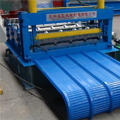 China Automatic Tile Making Machinery Sheet Metal Roof Panel Crimping Curved for sale